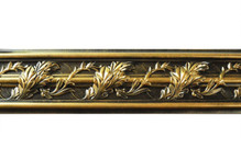 Southhampton Acanthus Leaf - FAD Hand Painted Flat Molding for Panel - Chair Rail - Casings - 94-1/4 in x 4-3/8 in x 1 in - FMF-013 