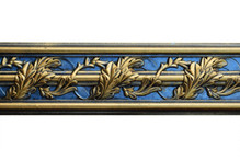 Southhampton Acanthus Leaf - FAD Hand Painted Flat Molding for Panel - Chair Rail - Casings - 94-1/4 in x 4-3/8 in x 1 in - FMF-013 -2