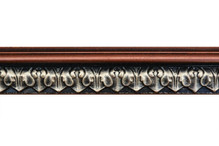 Blackthorne Acanthus Leaf - FAD Hand Painted Flat Molding for Panel - Chair Rail - Casings - 96 in x 2 in x 3/4 in - FMF-010-3