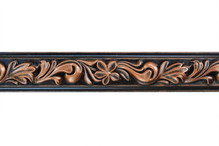 Foliage - FAD Hand Painted Flat Molding for Panel - Chair Rail - Casings - 94 1/4 in x 2 in x 3/4 in - FMF-002