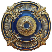 Golden Atmosphere - FAD Hand Painted Ceiling Medallion 53 in- #CCMF-119-3B