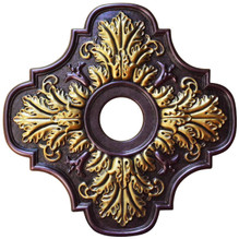 Twilight Bushes - FAD Hand Painted Ceiling Medallion 20 in - #CCMF-125-2