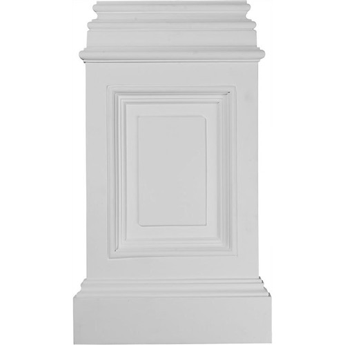 Endurathane Classic Large Pedestal Base, 14-3/8 in x 24-3/4 in x 2-4/8 in