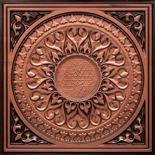 Apollo - Faux Tin Ceiling Tile - #226 - Antique Copper