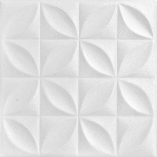 Perceptions 20 in x 20 in Glue-up Styrofoam Ceiling Tile Pack - #R103 - Plain White