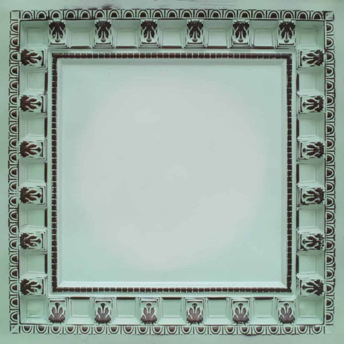 Parthenon - Faux Tin Ceiling Tiles - Drop In  - #236 - Aqua Tin