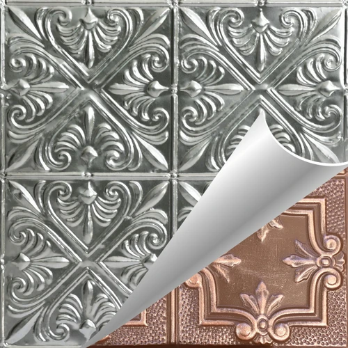 Lancelot - Hand Painted - Wall and Ceiling Patterns - #312 - 24"x24" - Antique Copper (This Is Reference For Finish Only Not The Design)