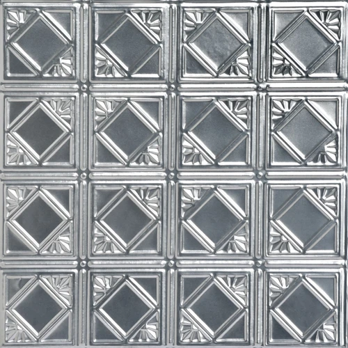 Carnivale 2 ft x 2 ft - Wall and Ceiling Patterns - #207 - (Pack of 12) - Lacquered Steel