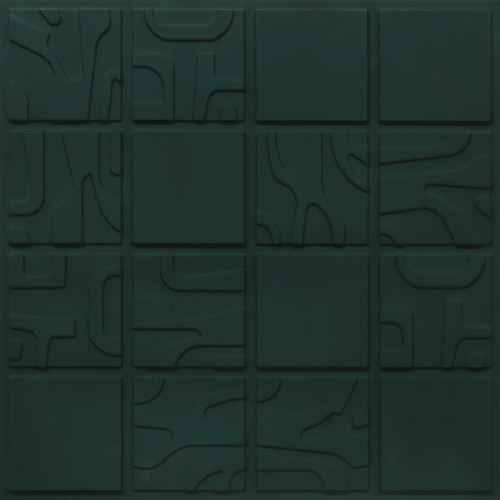 Faux Tin Ceiling Tile - Glue up - 24 in x 24 in - #344 - RL Green