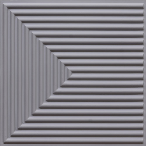 Depth Tier - Peel and Stick - Faux Tin Wall Panels - 12 in x 12 in - #9004 - (Pack of 20) / 20 sqft - Milky Grey