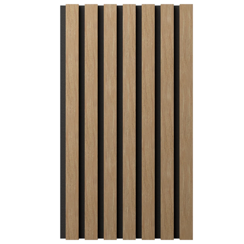 AcoustixPro Noise Cancelling - Traditional Medium Slat Wall Panel - 11 in x 94.5 in(Pack of 2) - Aged Barrel