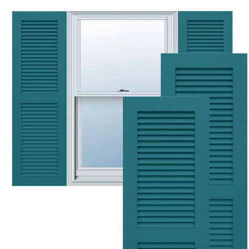 True Fit PVC Louver Shutters (Per Pair) - Antigua
