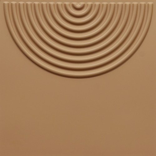 Halo Rise - Peel and Stick - Faux Tin Ceiling Tiles - 12 in x 12 in - #9005 - (Pack of 20) / 20 sqft - Brown Candy