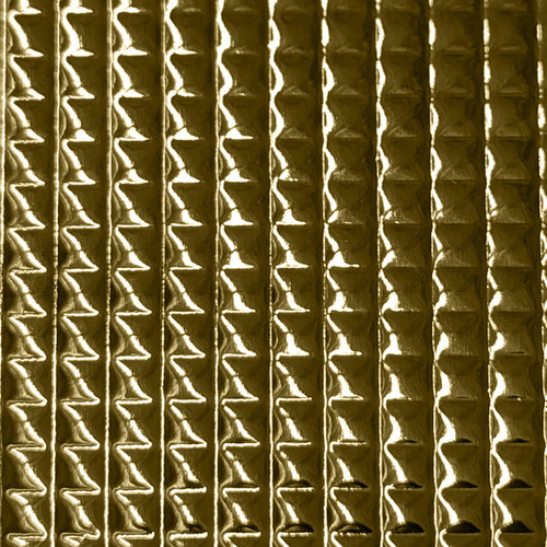 Polished Brass Square NuMetal Aluminum Laminate Sheet 4ft. x 8ft. 914 SQE