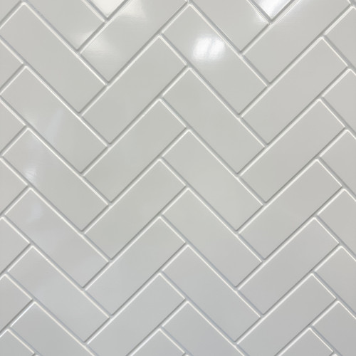 Herringbone MirroFlex 2x8 Glue Up PVC Backsplash - (Pack of 2) / 32 sqft