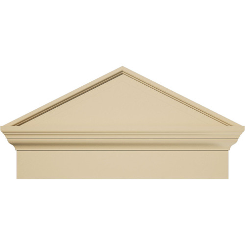 Peaked Cap Signature Urethane Combination Pediment, Primed Tan - Smooth