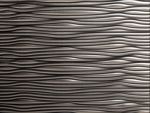 Gopi MirroFlex Brushed Nickel 18 in. x 24 in. Glue-Up PVC Backsplash Kit