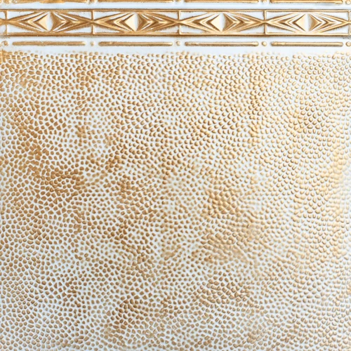 Hand Painted - Molded Tin Fillers - #5007 - White Gold Metallic 