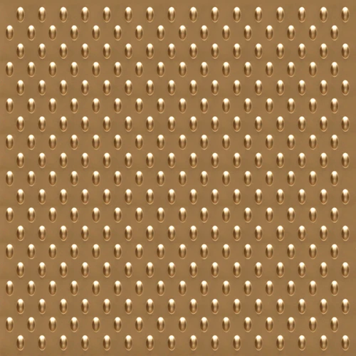 Coin - Faux Tin Ceiling Tile - Drop In - 24 in x 24 in - #V3002 - Pack - Gold