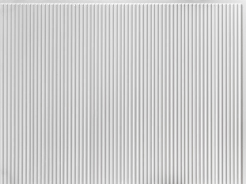 Rib1 MirroFlex Gloss White 18 in. x 24 in. Glue-Up PVC Backsplash 