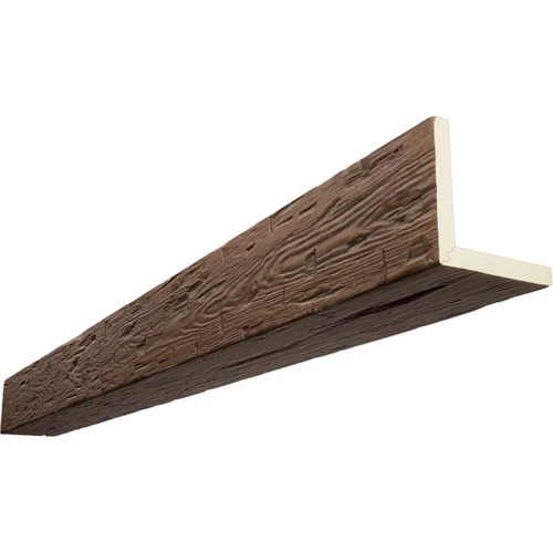 Timberthane Faux Wood Ceiling Beams - 2-Sided - Hand Hewn + Aged