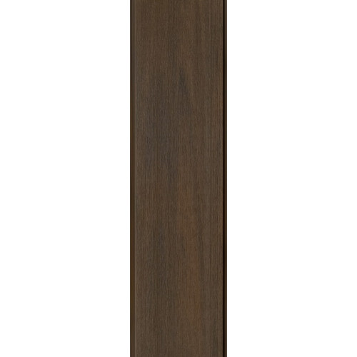Flat WPC Exterior Wall Slat Siding and Cladding Panels 94.5 in x 8.62 in - Light Walnut - Pack