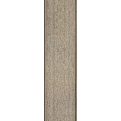 Flat WPC Exterior Wall Slat Siding and Cladding Panels 114 in x 8.62 in - Cream