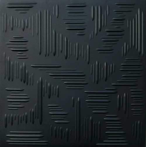 Country Wheat 20 in. x 20 in. Glue-up Styrofoam Ceiling Tile in Black Matte -  #R60 (Pack of 96 / 259.2 sqft)