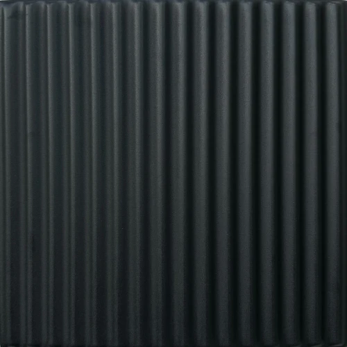 Corrugated 20 in x 20 in Glue-up Styrofoam Ceiling Tile Pack - #R133 - Black Matte