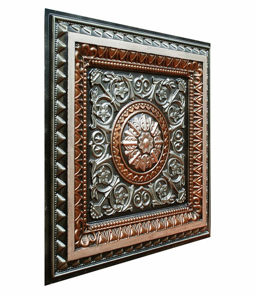 La Scala II - #CTF-001-2 - FAD Hand Painted Faux Tin Ceiling Tile