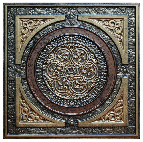 Steampunk III - FAD Hand Painted Ceiling Tile - #CTF-006-3 Steampunk III - FAD Hand Painted Ceiling Tile - #CTF-006-3