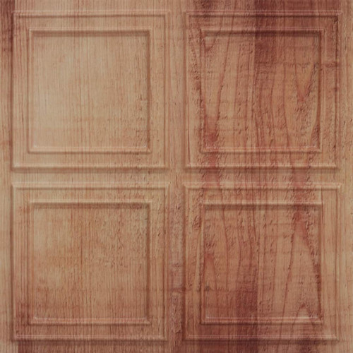Faux Tin Ceiling Tile - Glue up - 24 in x 24 in - #145 -  Danish Teak