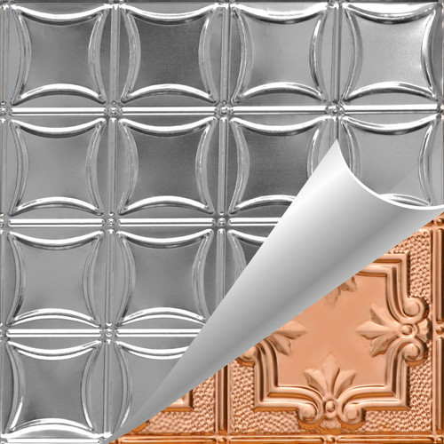 Window Panes - Copper Ceiling Tile - #201 - Solid Copper