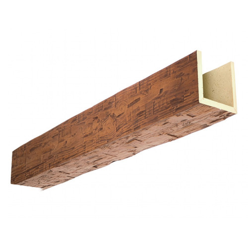 Faux Wood Beams - Hand Hewn + Mahogany
