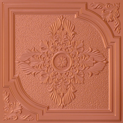 Florentine - Faux Tin Ceiling Tile - 24x24 -  #280 - Copper