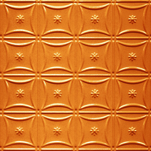 Daisy Quilt - Powder Coated - Tin - Wall and Ceiling Patterns - #200 - 24"x24" - Lincoln Copper