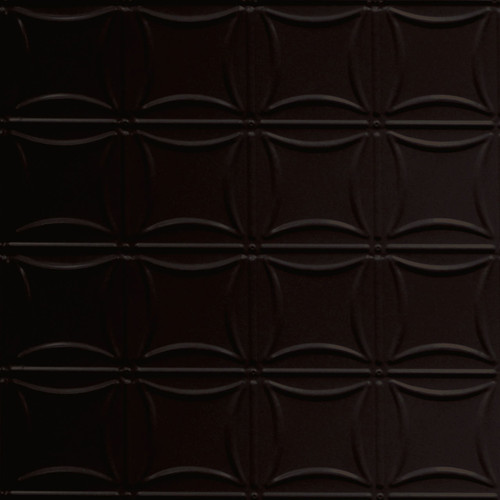 Window Panes - Powder Coated - Tin - Wall and Ceiling Patterns - #201 - 24"x24" - Black