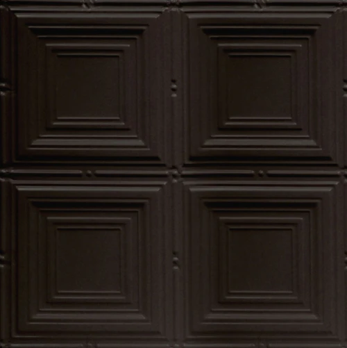 Powder Coated - Tin Ceiling Tile - #320 - 24"x24" - Bronze