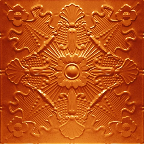 Powder Coated - Tin - Wall and Ceiling Patterns - #501 - 24"x24" - Lincoln Copper