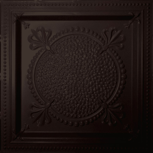 Charlemagne - Powder Coated - Tin - Wall and Ceiling Patterns - #518 - 24"x24" - Black