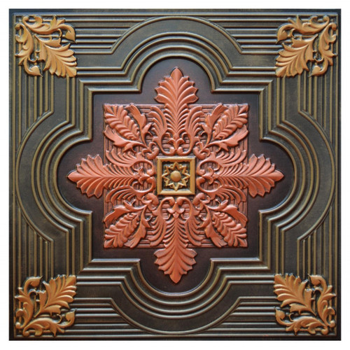 Large Snowflake Vi Fad Hand Painted Ceiling Tile Ctf 003 6