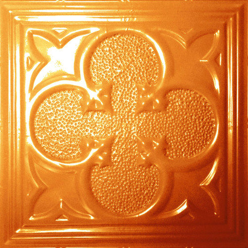 Gael - Shanko - Powder Coated - Tin Ceiling Tile - #540 - 24"x24" - Lincoln Copper