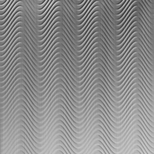 Curves - MirroFlex - 24"x24" - Ceiling Tiles Pack - Brushed Aluminum Curves - MirroFlex - 24"x24" - Ceiling Tiles Pack - Brushed Aluminum