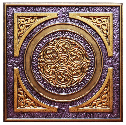 Steampunk IV - FAD Hand Painted Ceiling Tile - #CTF-006-4