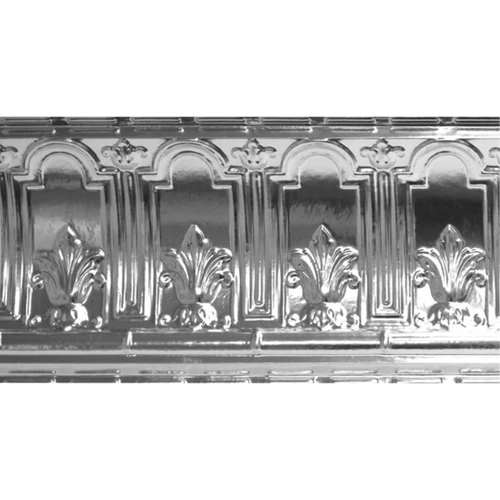 Fleurs de Lis - Powder Coated Tin Cornice - 13 in. Wide 48 in. Long - #807
