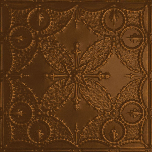 Butterfly Meadow - Hand Painted - Wall and Ceiling Patterns - #535 - 24"x24" - Antique Copper