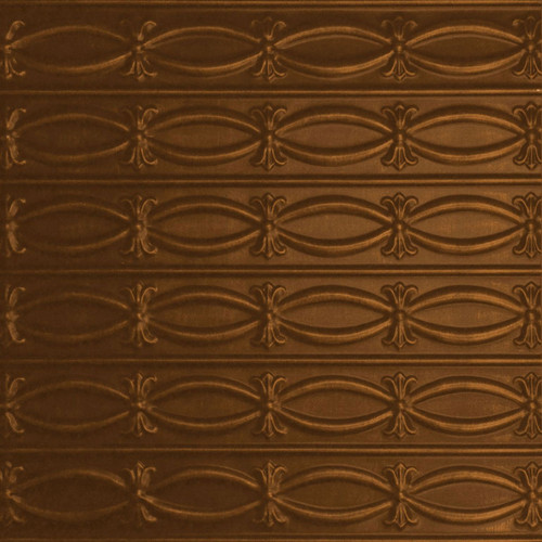 Buttons 'N' Bows - Hand Painted - Wall and Ceiling Patterns - #606 - 24"x24" - Antique Copper