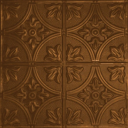 Tiptoe - Hand Painted - Wall and Ceiling Patterns - #309 - 24"x24" - Antique Copper