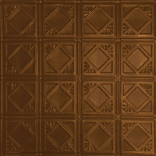  Carnivale - Hand Painted - Wall and Ceiling Patterns - #207 - 24"x24" - Antique Copper