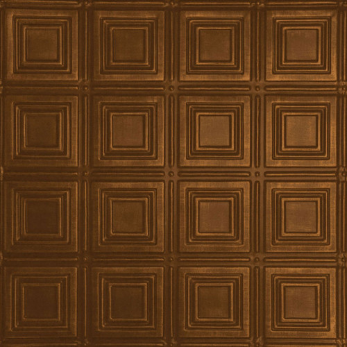 5th Avenue - hanko - Hand Painted - Wall and Ceiling Patterns - #204 - 24"x24" - Antique Copper